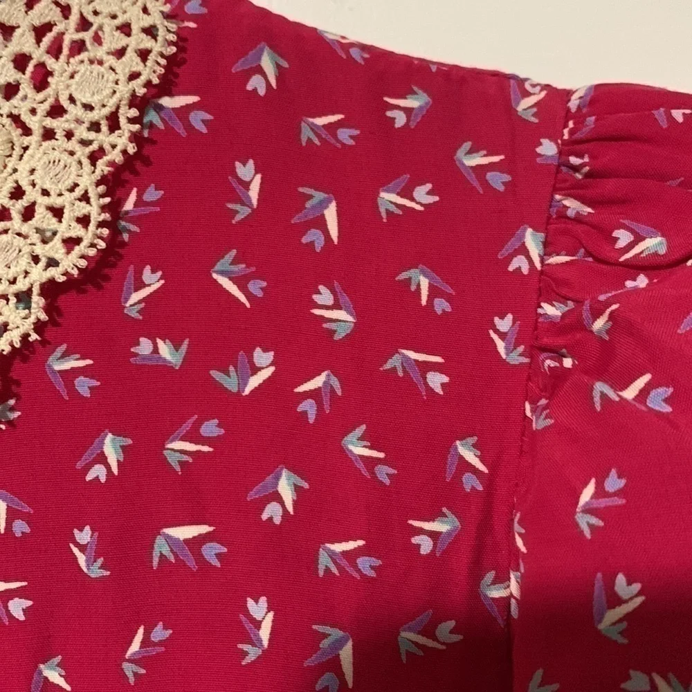 Vintage Karin Stevens by Steven Stoller pink floral dress - Picture 5 of 16